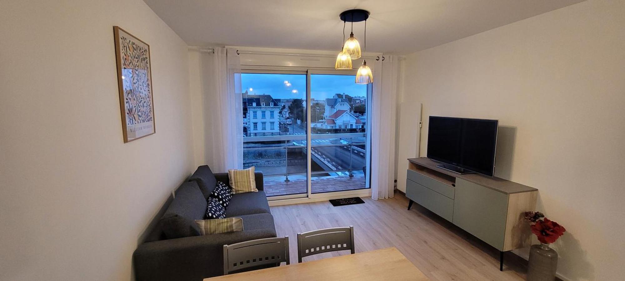 Une Jolie Vue - Appt 2 Pieces Vue Mer Balcon Sud Wimereux Exterior photo